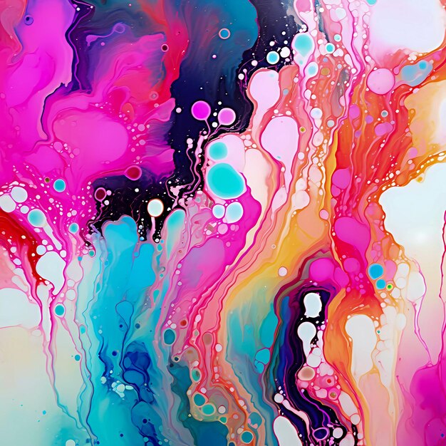 Watercolor Dreams Abstract Flowing Background Generative AI