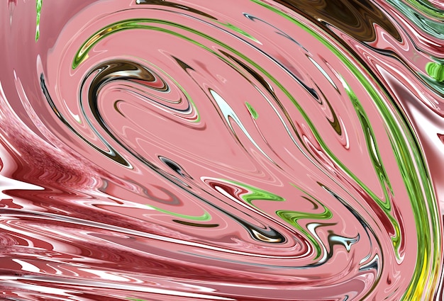 Foto un acquerello effettua un'onda liquida backround arte brillante e gradiente