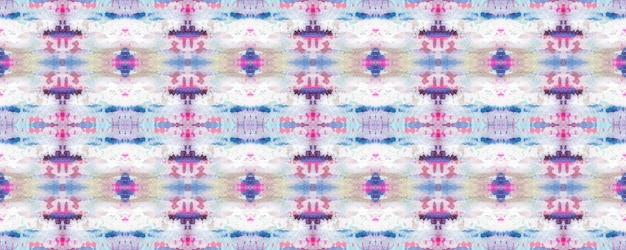 Watercolor Ethnic Design.  Blue, Red, Purple Pastel Fun Rectangle Ikat Rapport. Ethnic Seamless Pattern. Kilim Rug Random Texture.  Chevron Geometric Swimwear Pattern.  Paintbrush Aztec Background.