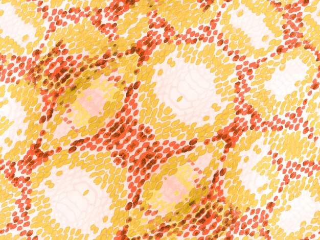 Watercolor Ethnic Design. Summer Rhombus Background. Snake Skin Random Texture. Geo Symmetric Ikat Rapport. Vibrant Geometric Swimwear Pattern. Ethnic Seamless Pattern. Tangerine Orange