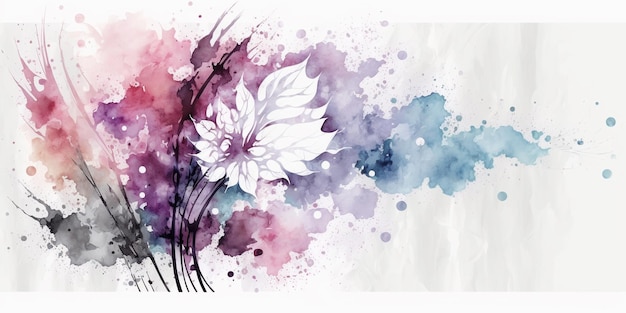 Photo watercolor feminine background