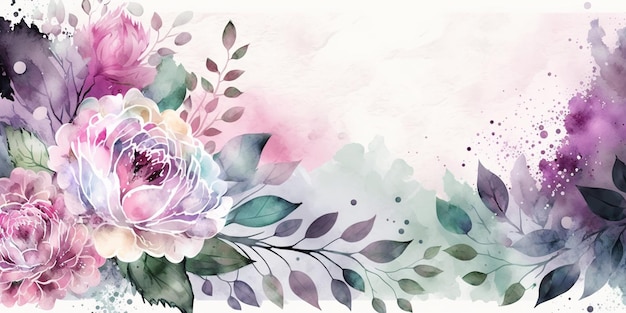 watercolor feminine background