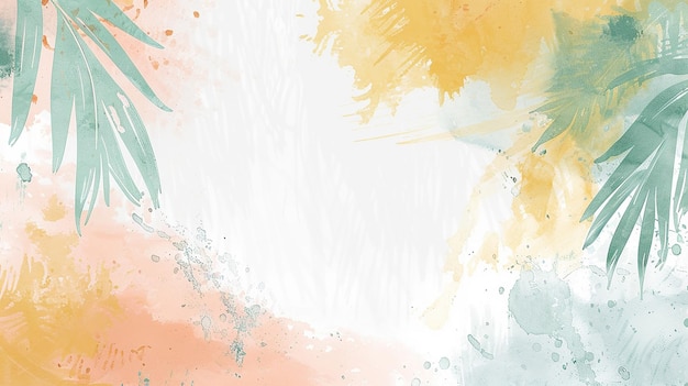 watercolor flat element abstract background