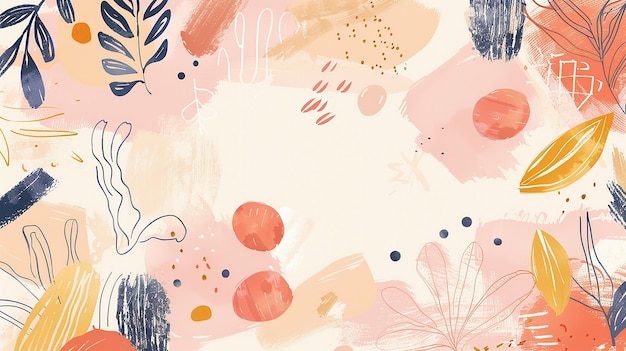 watercolor flat element abstract background