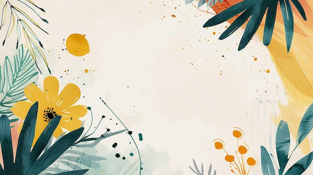 watercolor flat element abstract background