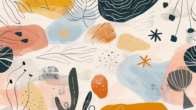 watercolor flat element abstract background