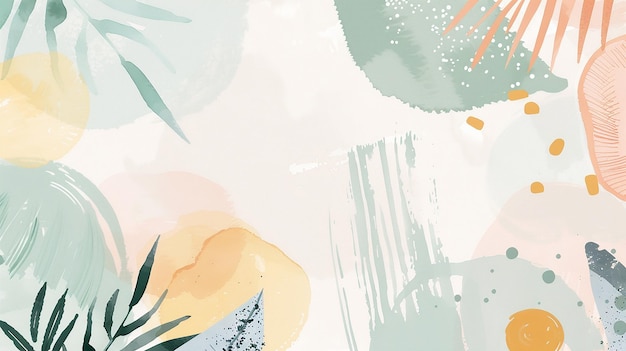 watercolor flat element abstract background