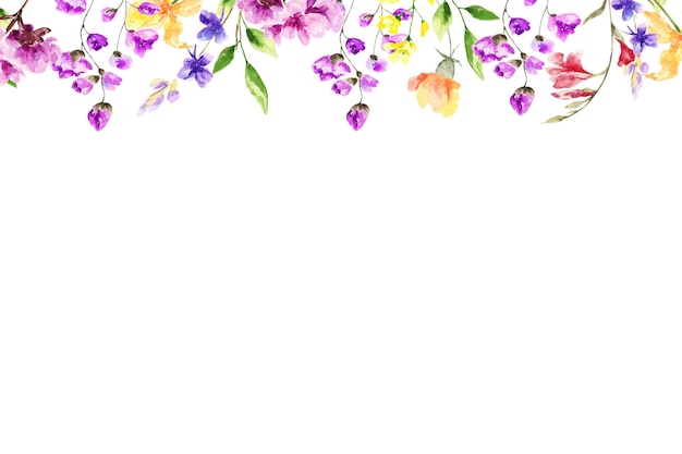 Watercolor floral background