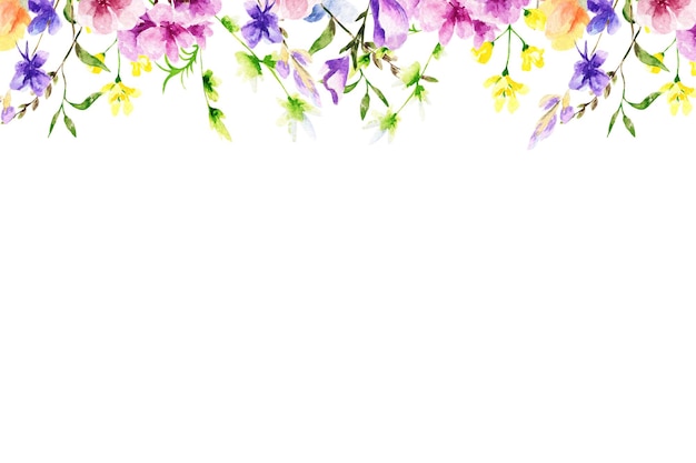 Watercolor floral background