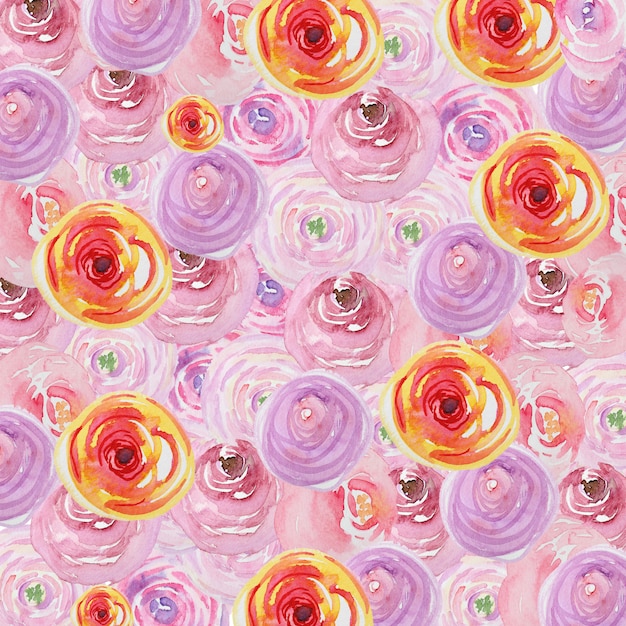 Watercolor floral background