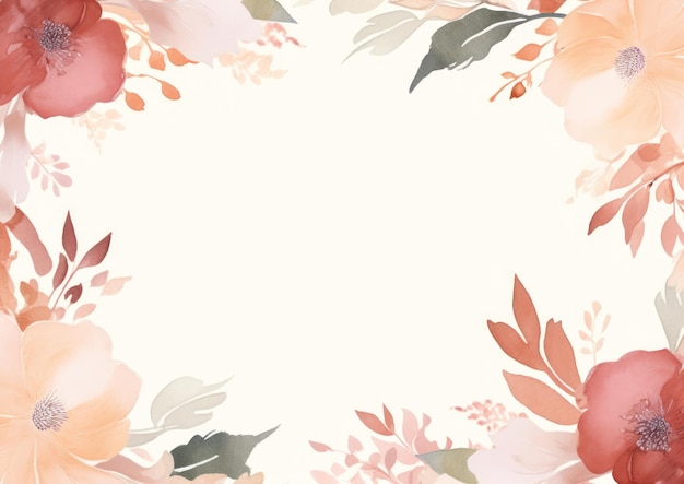 Watercolor floral background