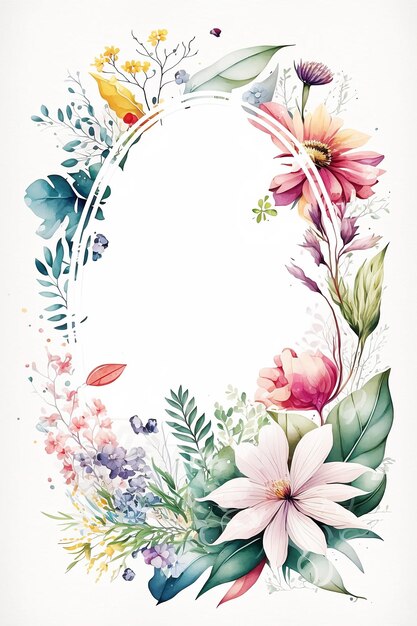 the watercolor floral background