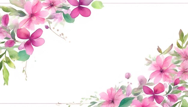 Watercolor floral background