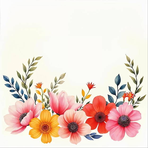 watercolor floral bouquet