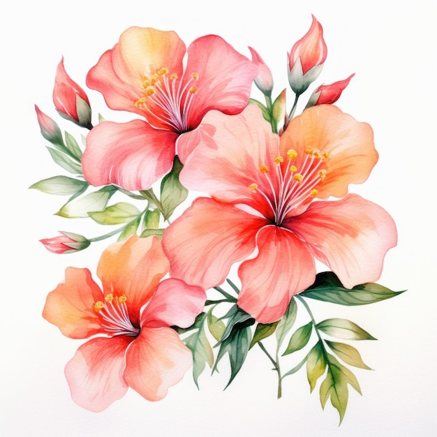 Watercolor Floral Clean Image