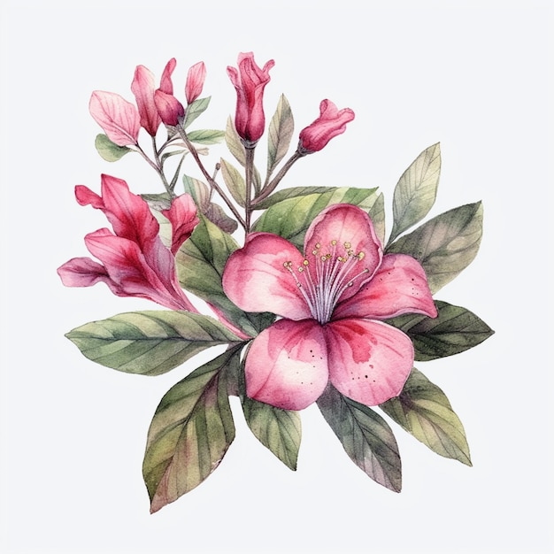 Watercolor floral clipart