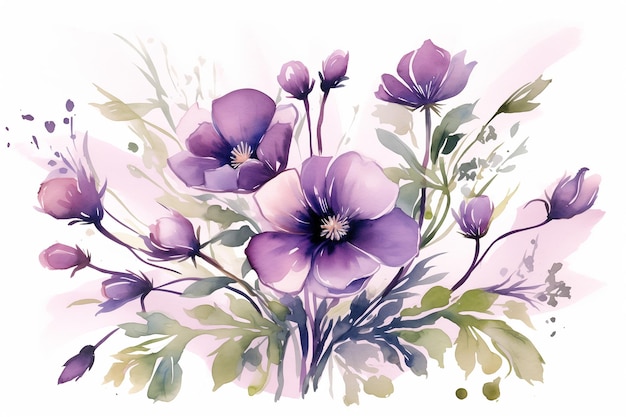 Watercolor Floral Design