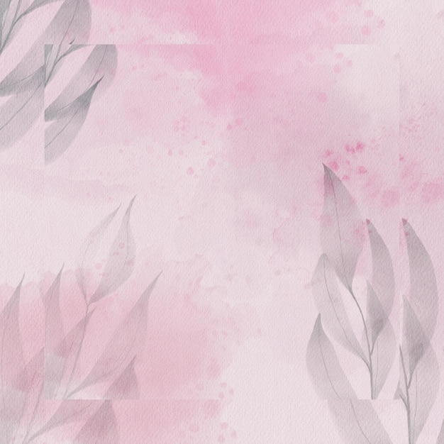 WaterColor Floral Wreath Background