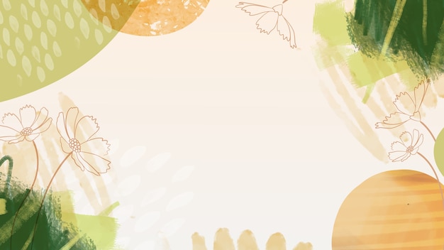 watercolor flower background