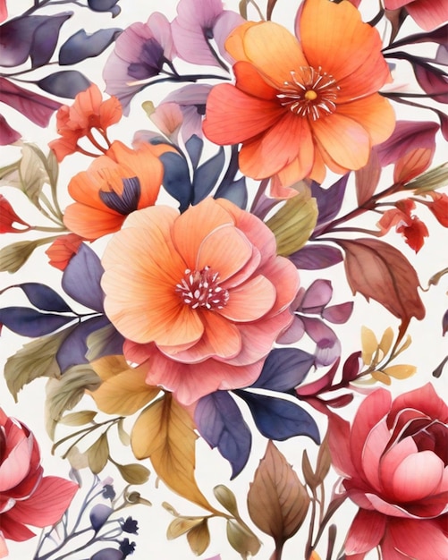 watercolor flower background