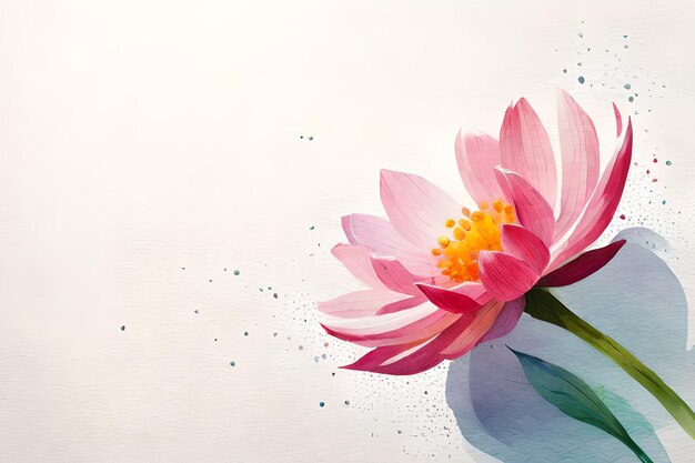 watercolor flower border background