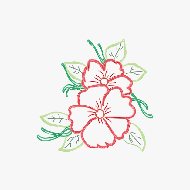 watercolor flower design