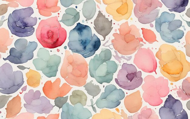 watercolor flower pattern wallpaper