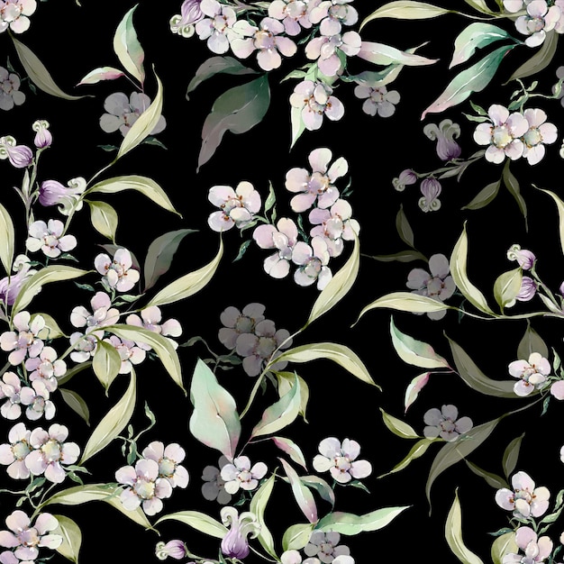 watercolor flower pattern