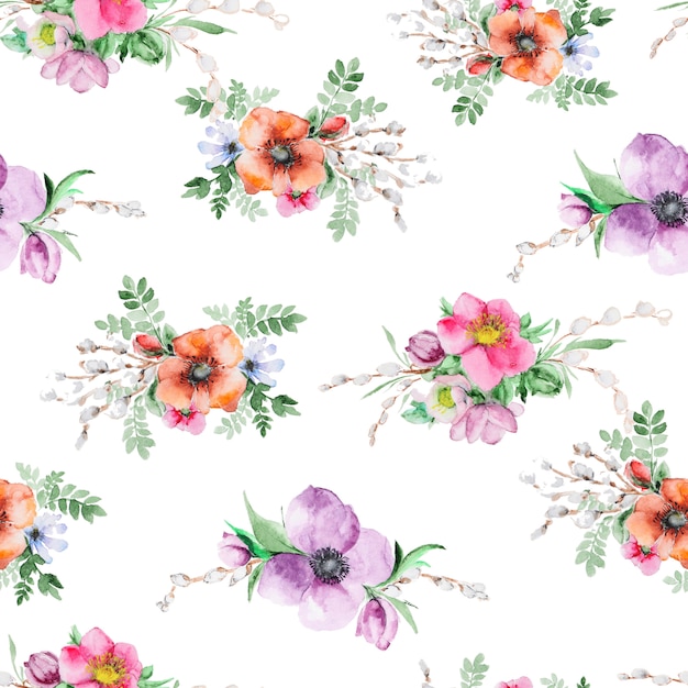 Watercolor flower print