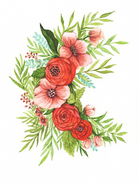 watercolor flower