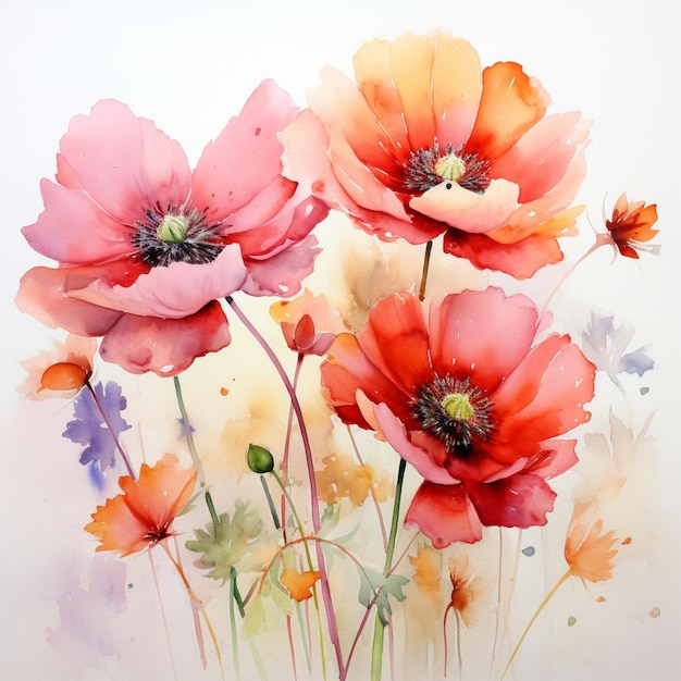 watercolor flower