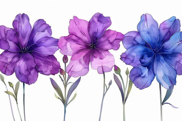 watercolor flowers clipart png HD 8K wallpaper Stock Photographic Image