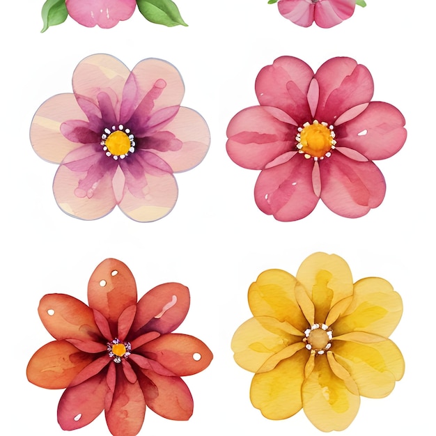 Watercolor Flowers Pack