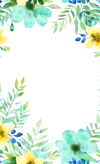 Photo watercolor flowers on a white background vector