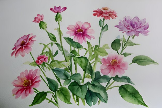 Watercolor flowers