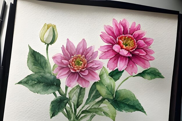 Watercolor flowers