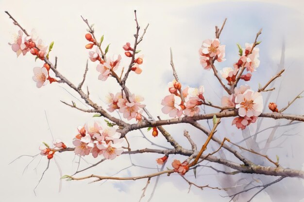 Watercolor flowers