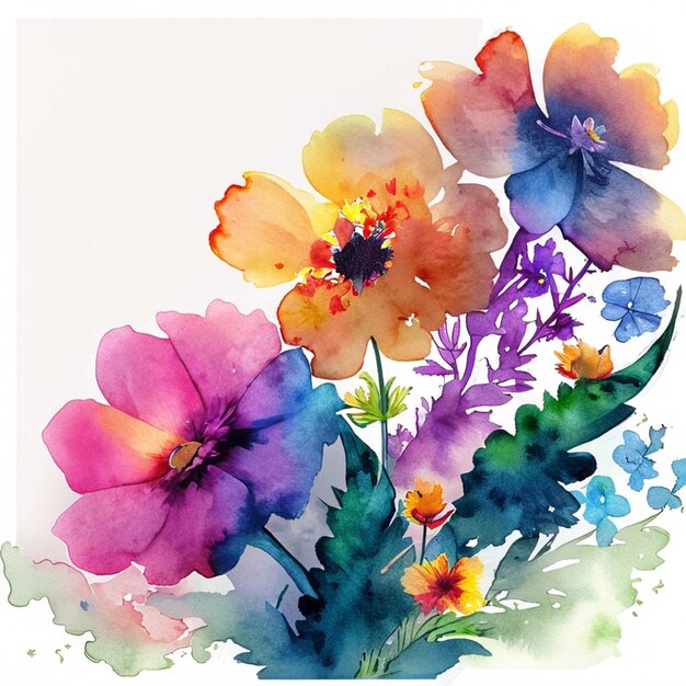 watercolor flowers