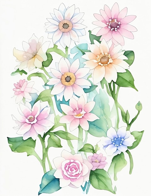 Watercolor flowers