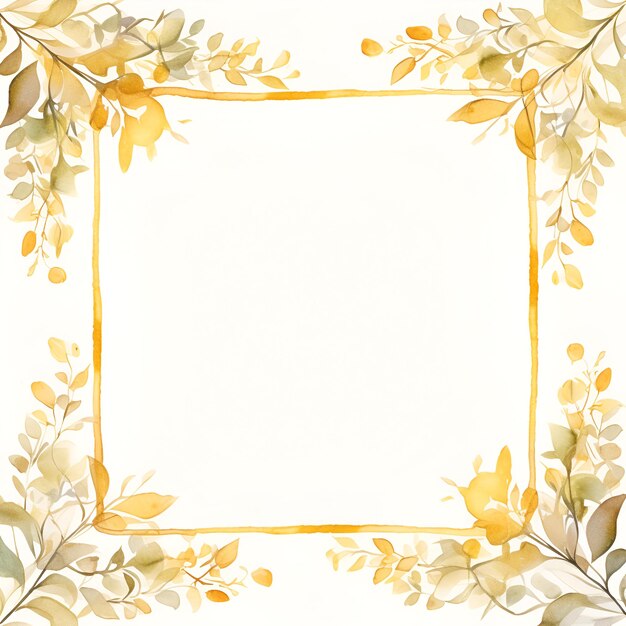 Photo watercolor frame isolated on white back ground