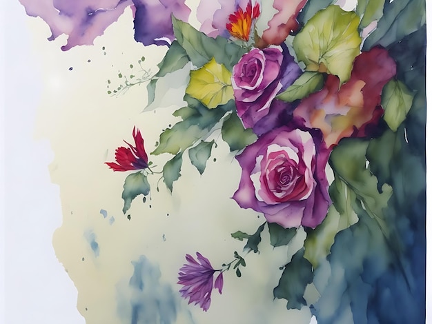 Watercolor Fusion AIGenerated Paintings Blending Traditional Art and Artificial Intelligence AI ge