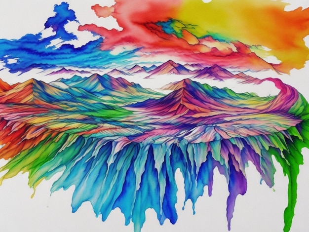 watercolor gradient background