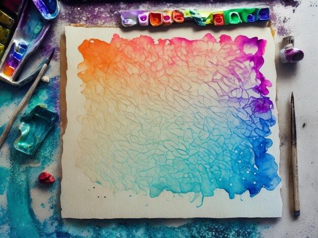 Photo watercolor gradient background