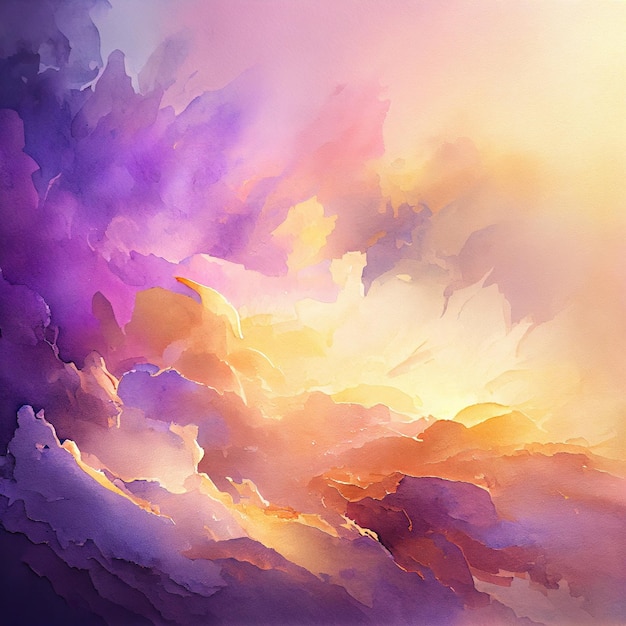 Watercolor gradient texture Abstract colorful background Digital illustration