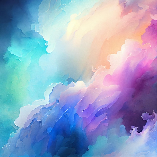 Watercolor gradient texture Abstract colorful background Digital illustration