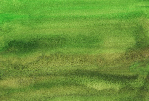 Watercolor green brown background texture, stains on paper. Water color abstract deep spruce background Hand painted.	