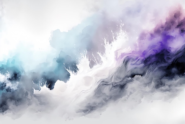 Watercolor grey and purple background