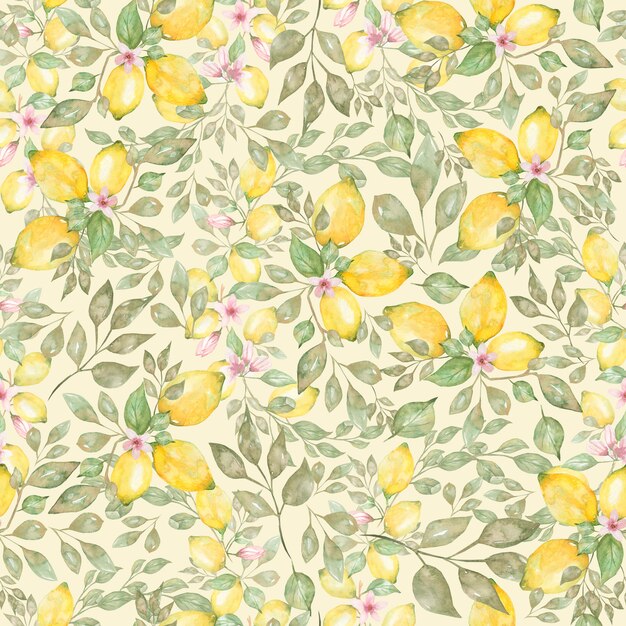 Watercolor hand drawn Seamless pattern.