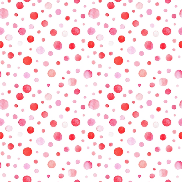 watercolor hand painted red and pink circles collection.