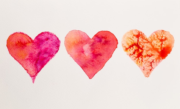 Акварельное сердце. День святого Валентина Великая открытка, любовь, отношения, искусство, живопись.